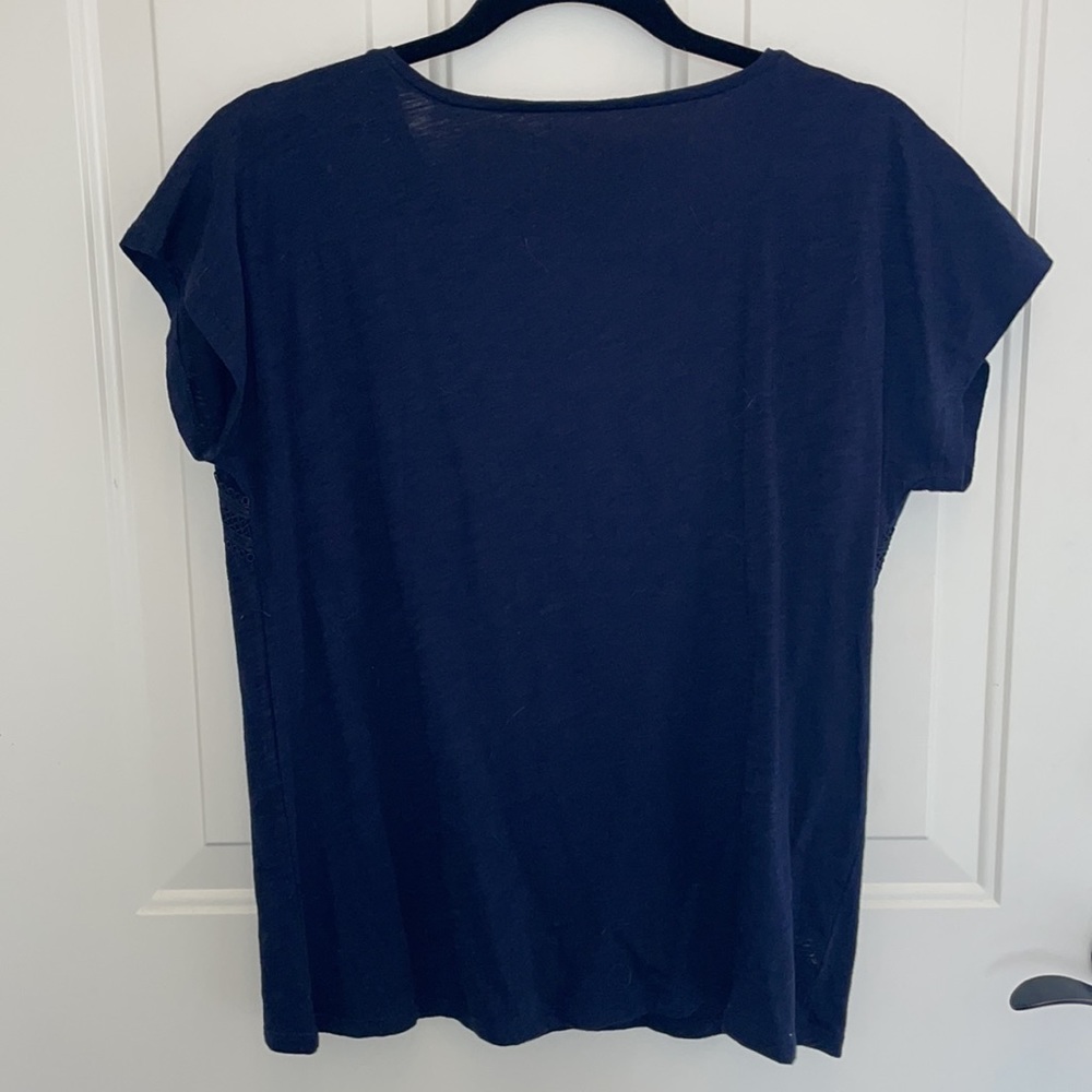 Loft Short Sleeve Navy Brand New With Tags Size S - Picture 5 of 6